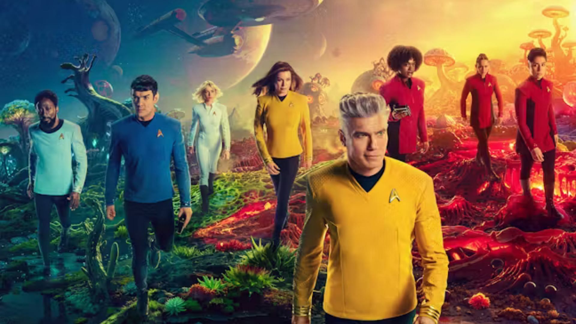 The original crew and several new faces come together as the cast of the new season (Image via YouTube/@paramountplus)